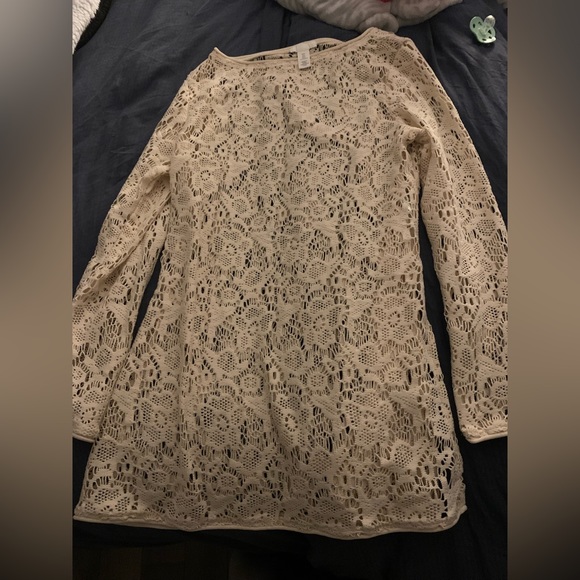 Crochet tunic from H&M cream colour L - Picture 1 of 4